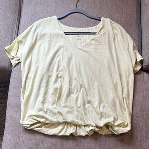 Anthropologie Light Green Short Sleeve Top